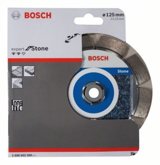 Алмазный отрезной круг Expert for Stone 125 x 22,23 x 2,2 x 12 mm 2608602589